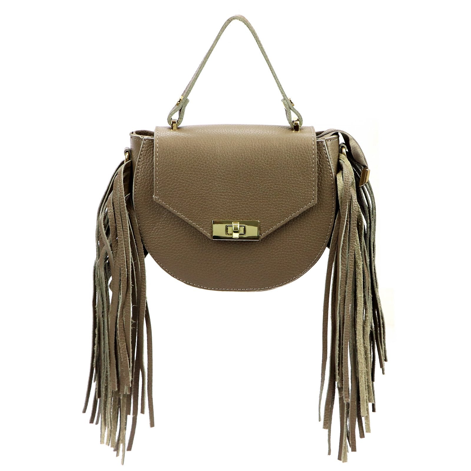 Luka 25-065 DOLLARO natūralios odos rankinė, taupe taupe