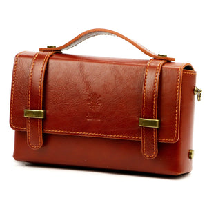 Florence 73 camel-2 natūralios odos rankinė camel-2