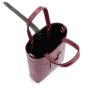 Luka 25-064 DOLLARO bordo spalvos odinė rankinė bordo