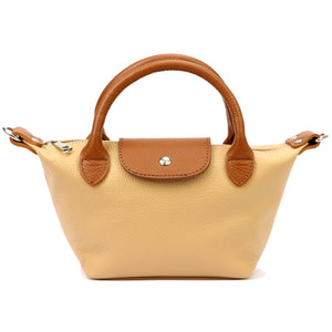 Luka 24-068 D DOLLARO smėlio ir kupranugario spalvos odinė rankinė piaskowy + camel-2