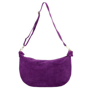 Luka 26-115 violetinė odinė rankinė fioletowy