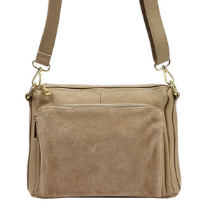 Luka 26-008 taupe natūralios odos rankinė taupe