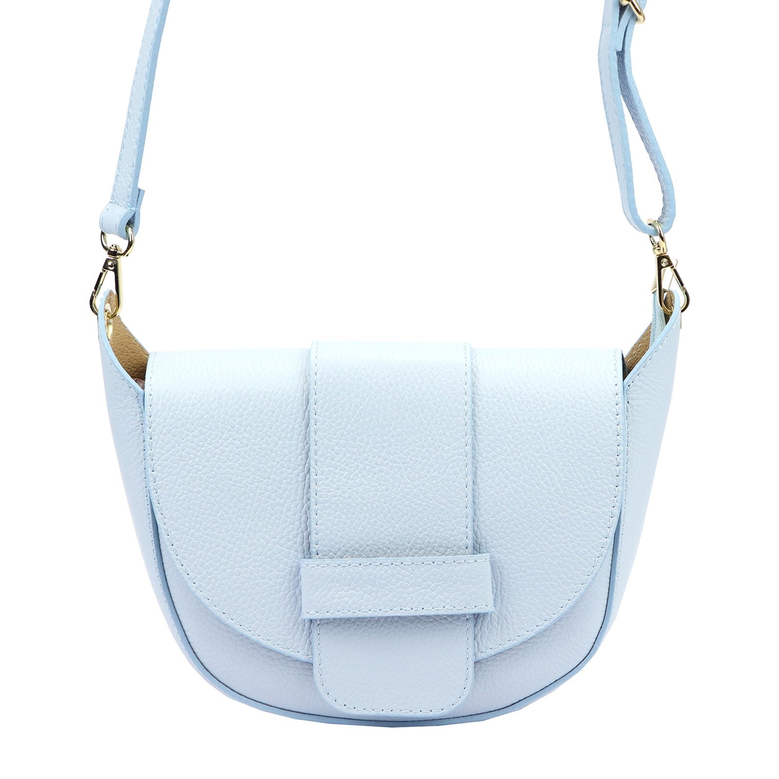 Luka 25-049 D DOLLARO žydra odinė rankinė błękitny