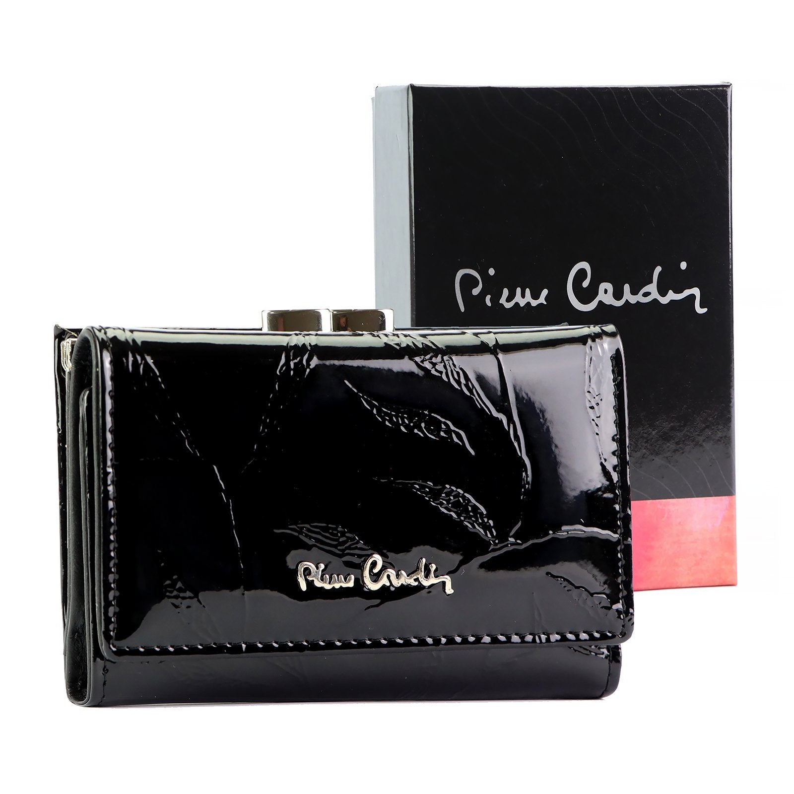 Pierre Cardin 02 LEAF-N 117 juoda piniginė czarny