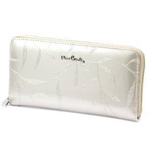 Pierre Cardin 02 LEAF 119 kreminė odinė piniginė cream