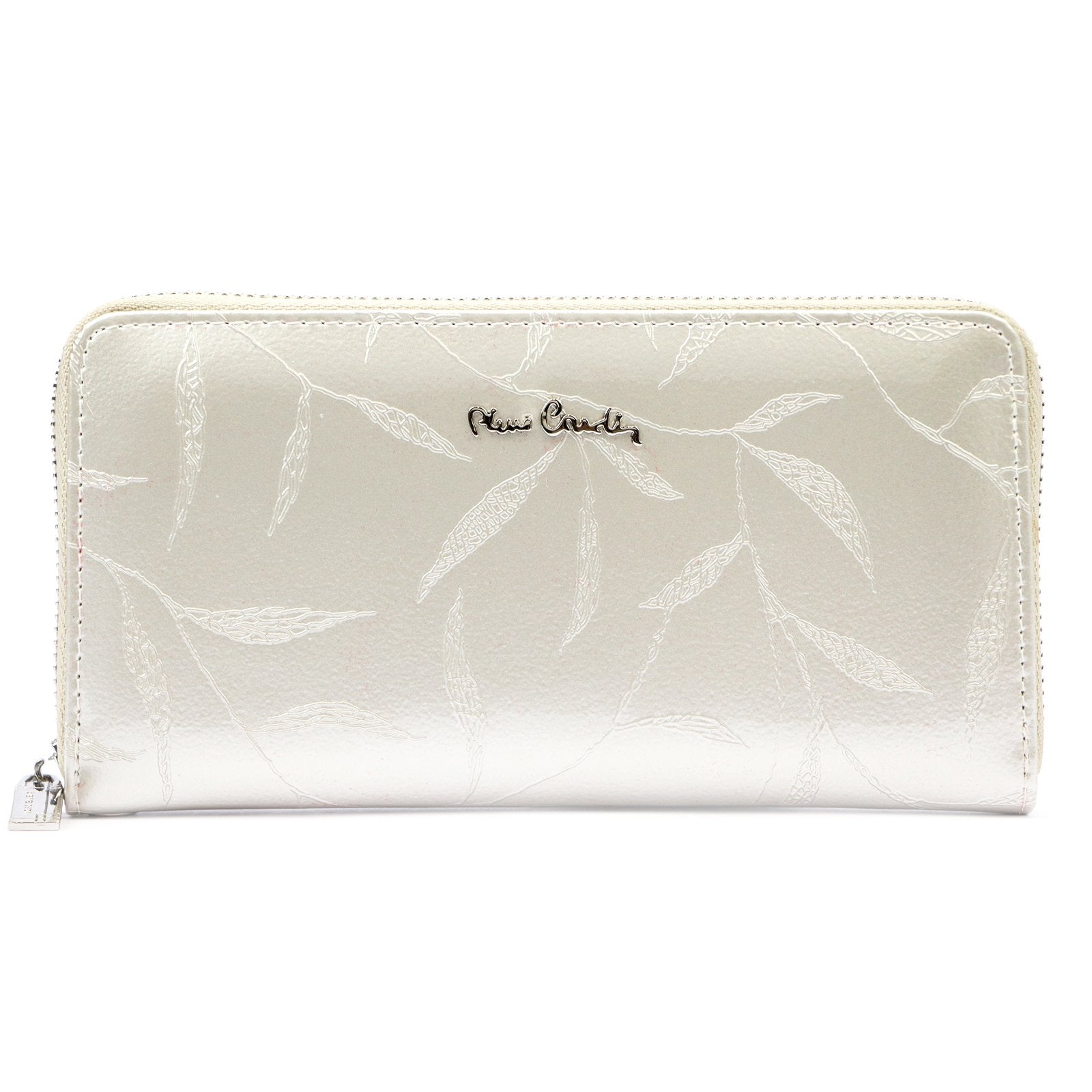 Pierre Cardin 02 LEAF 119 kreminė odinė piniginė cream