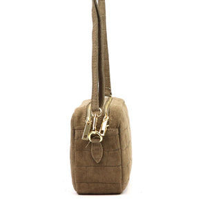 Luka 25-011 CROCO taupe natūralios odos rankinė taupe