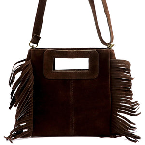 Luka 25-072 tamsiai ruda natūralios odos rankinė ciemny brąz