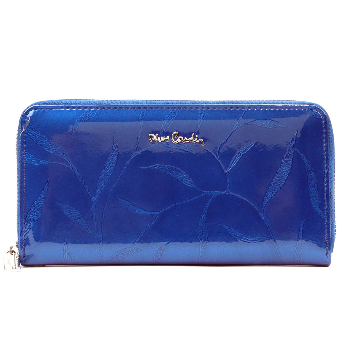 Pierre Cardin 02 LEAF 119 mėlyna natūralios odos piniginė niebieski