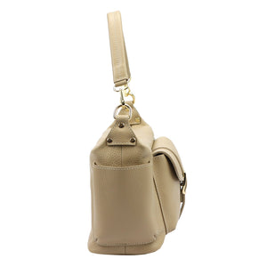 Luka 26-151 DOLLARO taupe natūralios odos rankinė taupe