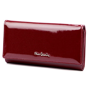 Pierre Cardin 05 LINE 102 violetinė odinė piniginė fioletowy
