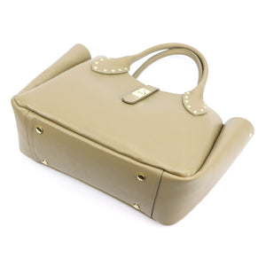 Luka 25-061 2 viename taupe natūralios odos rankinė taupe