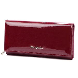 Pierre Cardin 05 LINE 106 violetinė odinė piniginė fioletowy