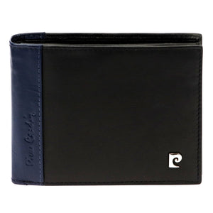 Pierre Cardin TILAK30 8806 juoda ir mėlyna piniginė czarny + niebieski