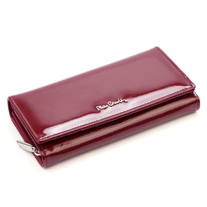 Pierre Cardin 05 LINE 106 violetinė odinė piniginė fioletowy