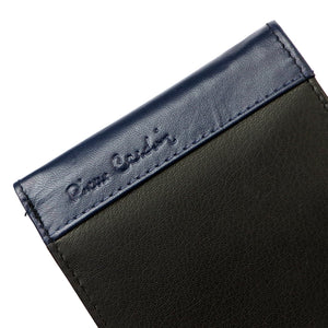 Pierre Cardin TILAK30 8806 juoda ir mėlyna piniginė czarny + niebieski