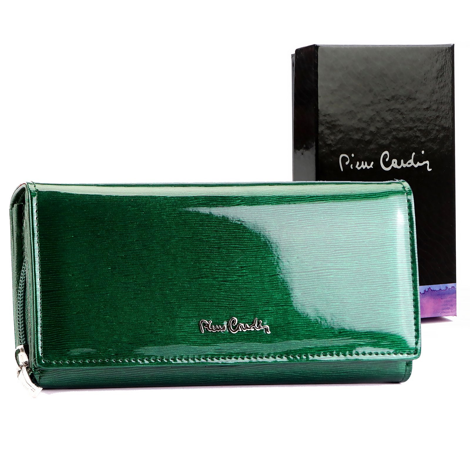 Pierre Cardin 05 LINE 106 žalia piniginė zielony