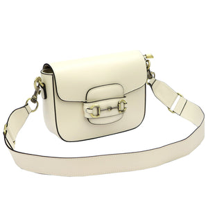 Luka 20-095 kreminė natūralios odos rankinė cream