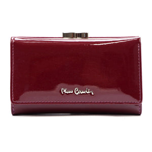 Pierre Cardin 05 LINE 108 violetinė odinė piniginė fioletowy