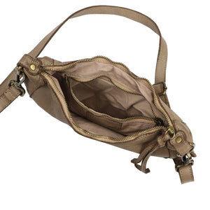 VS 063-598 taupe natūralios odos rankinė taupe