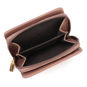 Pierre Cardin WX41 217 purvinai rožinė piniginė brudny róż