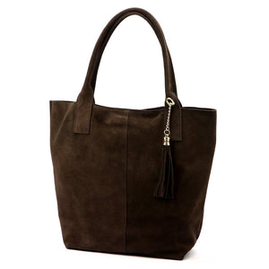Luka 26-036 tamsiai ruda odinė rankinė ciemny brąz