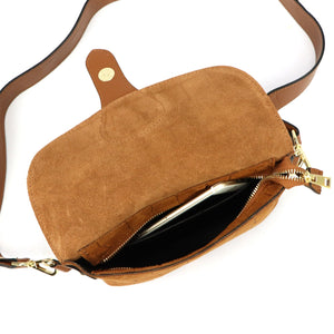 Luka 26-100-2 D CROCO camel-2 natūralios odos rankinė camel-2
