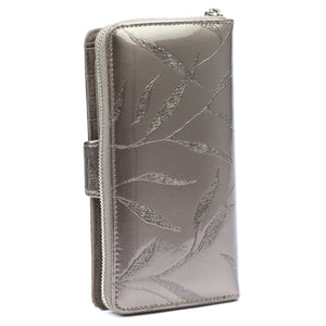 Pierre Cardin 02 LEAF 116 pilka odinė piniginė popiel