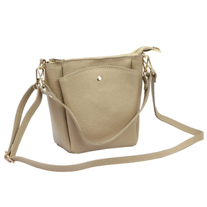 Luka 26-018 DOLLARO taupe odinė rankinė taupe