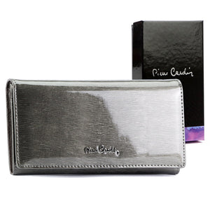 Pierre Cardin 05 LINE 114 pilka odinė piniginė popiel