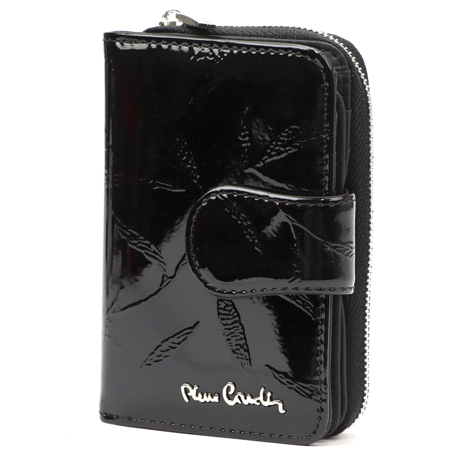 Pierre Cardin 02 LEAF 115 juoda odinė piniginė czarny