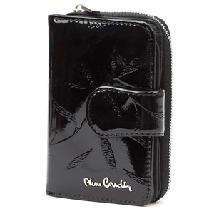 Pierre Cardin 02 LEAF 115 juoda odinė piniginė czarny