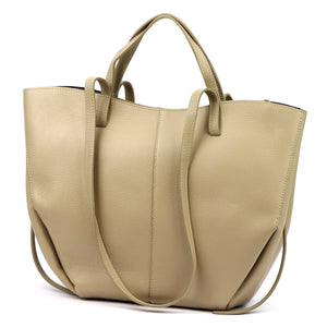 Luka 24-082 D DOLLARO taupe natūralios odos rankinė taupe