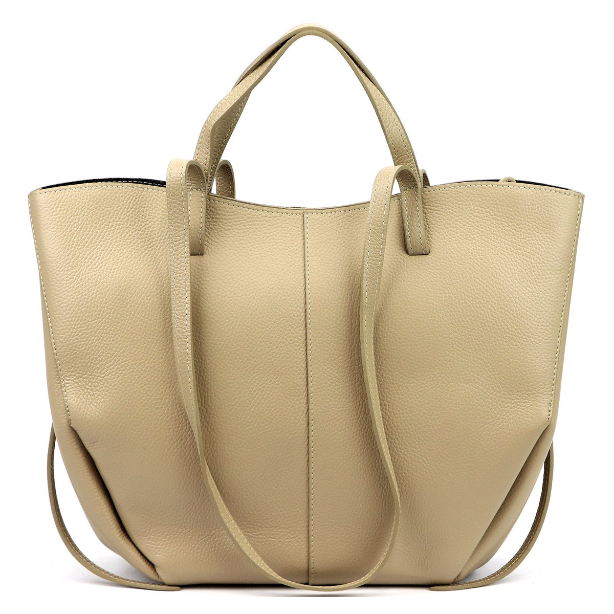 Luka 24-082 D DOLLARO taupe natūralios odos rankinė taupe