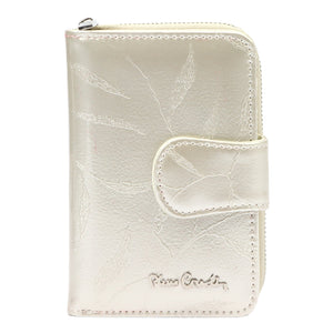 Pierre Cardin 02 LEAF 115 kreminė odinė piniginė cream