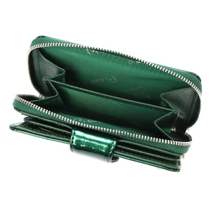Pierre Cardin 02 LEAF 115 žalia odinė piniginė zielony