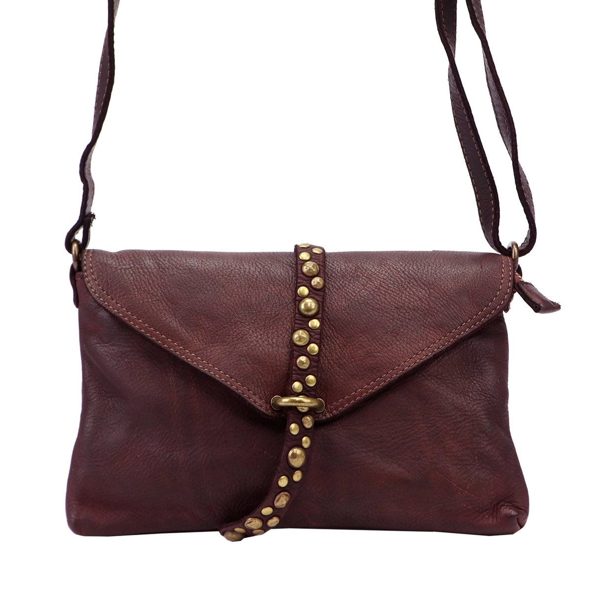 VS 013 bordo spalvos natūralios odos rankinė bordo