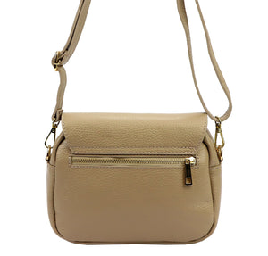 Luka 24-099 DOLLARO taupe natūralios odos rankinė taupe