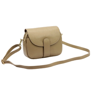 Luka 24-099 DOLLARO taupe natūralios odos rankinė taupe