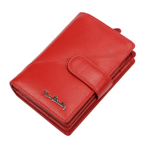 Pierre Cardin TILAK161 2571 raudona odinė piniginė czerwony