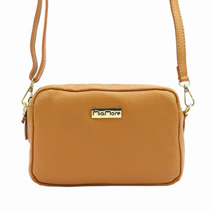 MiaMore 01-027 DOLLARO natūralios odos rankinė, camel-1 camel-1