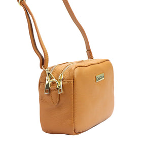 MiaMore 01-027 DOLLARO natūralios odos rankinė, camel-1 camel-1