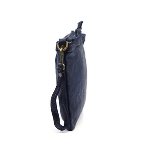 VS 065-326 tamsiai mėlyna odinė rankinė granatowy