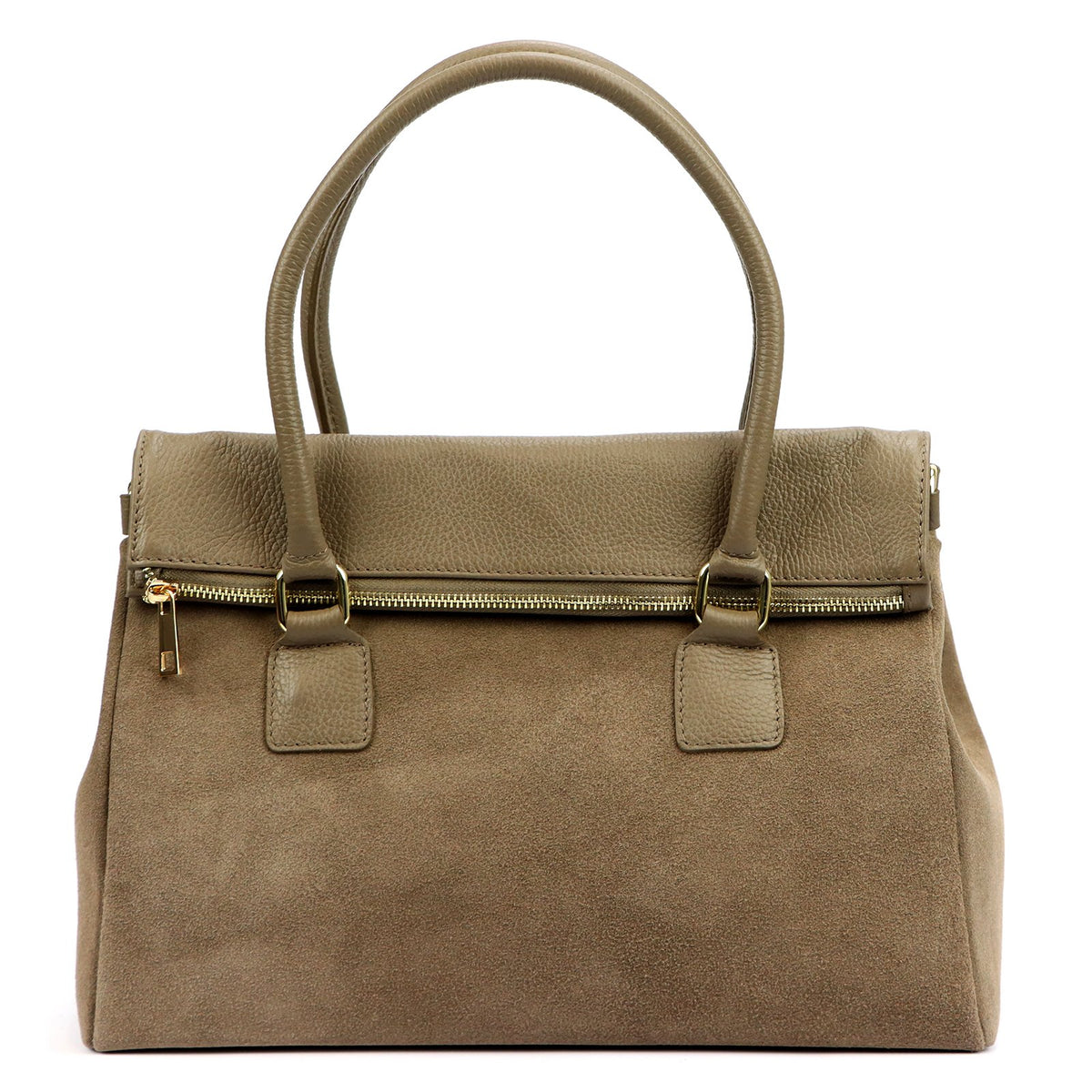 Luka 24-095 MN taupe spalvos odinė rankinė taupe