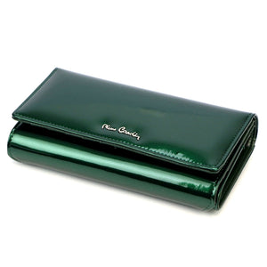 Pierre Cardin 07 SHINY 102 žalia piniginė zielony