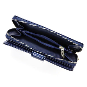 Pierre Cardin 05 LINE 116 mėlyna odinė piniginė niebieski