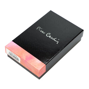 Pierre Cardin 02 LEAF 116 juoda natūralios odos piniginė czarny