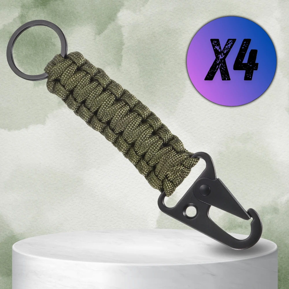 Raktų pakabukai su karabinu 4 vnt P28, žali N344