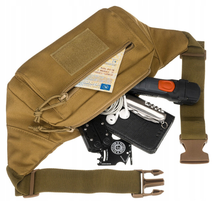 Juosmens krepšys L15, smėlio spalvos