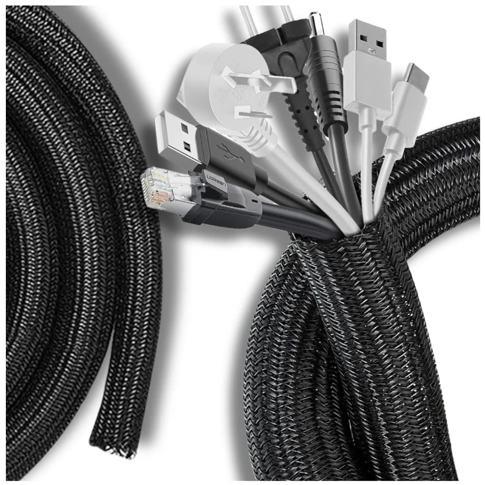 Kabelių organizatorius, 1 m, juodas